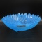 Fenton large blue opal shell form salad bowl