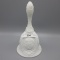 Fenton white satin medallion bell