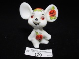 Fenton hand painted mouse- signed Bryan. FA exclusive