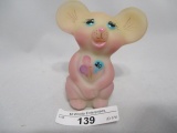 Fenton hand painted mouse- Mendenhall