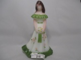 Fenton hand painted bridesmaid doll- Pluer 1992