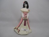 Fenton hand painted bridesmaid doll- D Forshey AKA Angela