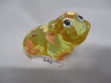 Fenton hand painted pig- Frederick