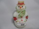 Fenton hand painted snowman Jackson