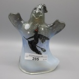 Fenton hand painted ghost- Cutshaw