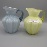 2 Fenton syrup pitchers