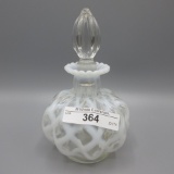 Fenton opalescent perfume bottle