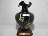 Fenton HP ebony vase, 1999 Glass Messenger