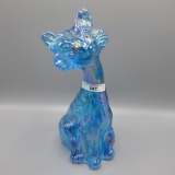 Fenton Alley Cat- iridized blue