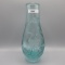 1940's Oriental Art Glass paperweight vase w/ cut back designs as shown.  A