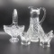 4pcs crystal, basket- 10