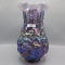 Fenton Poppy Show vase- plum irid Opal