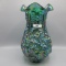 Fenton Poppy Show vase- emerald