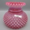 Fenton Cranberry hobnail shade