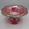 Fenton Christmas compote- Red carnival