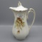 Old Ivory floral chocolate pot