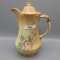 Rudlstadt Prussia floral chocolate pot.