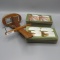 Stereoscope w approx 80 cards