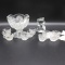 Miniature crystal punch set/ Fenton bear