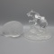 2 Bear crystal paperweights