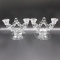 PAir elegant crystal candleholders