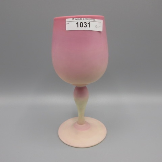 Gunderson Peach Blo 6" goblet/ wine