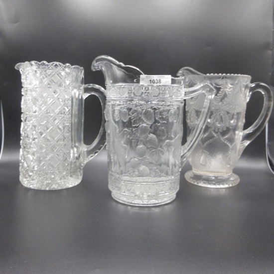 3 EAPG water pitchers as shown