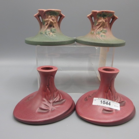 Roseville Pottery Silhouette 751-3 candlesticks