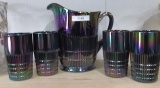 Fenton Lincoln purple carnival  water set