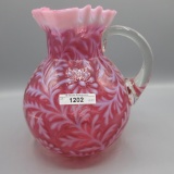 Nwood Cranberry opal Daisy Fern water pitcher