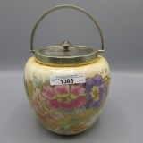 Royal Bonn floral biscuit jar