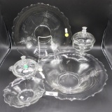 3 pcs Heisey Plantation crystal as shown