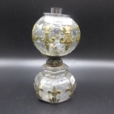 Victorian miniature oil lamp - Fluer de lys
