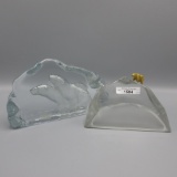 2 Viking Iceberg paperweights