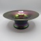 Large Art Glass Stretch bowl w/ polish pontil- purple