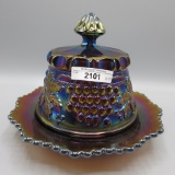 Nwood elec purple G&C butterdish.