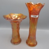 2 Imp mari Beaded Bullseye vases