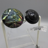 Dragonflies and Faceted Dome hatpins as shown