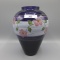 Fenton purple handpainted vase-9