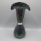 Fenton black amethyst vase-12
