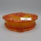 Fenton orange Cabbage Rose candy box