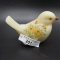 Fenton cameo satin handpainted bird