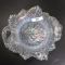 Fenton French opalescent leaf plate