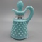 Fenton turquoise Hobnail cruet