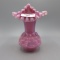 Fenton cranberry Jacqueline JIP vase-7.5
