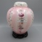 Fenton rosalene 3 pc. handpainted ginger jar