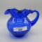 Fenton cobalt blue pitcher-4.5