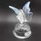 Fenton French Opal Butterfly on a Stand