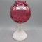 Fenton Cranberry Ivy Ball