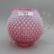 Fenton Cranberry Opal Hobnail Jug 5.5